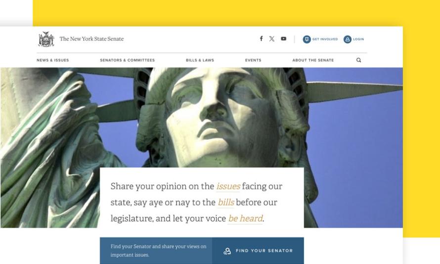 NY State Senate homepage