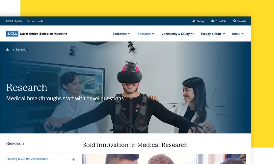 David Geffen School of Medicine at UCLA Health website 