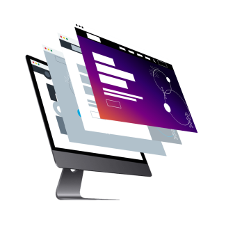 Monitor with multiple browser screens
